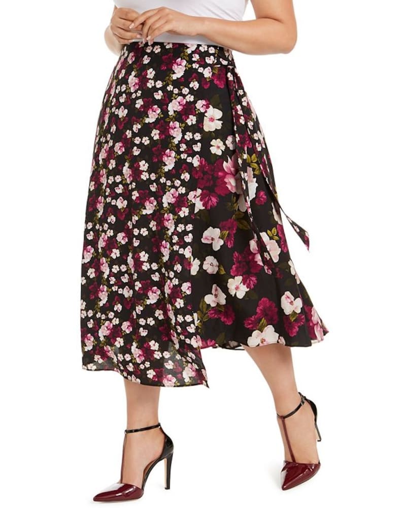 Calvin klein online floral midi skirt
